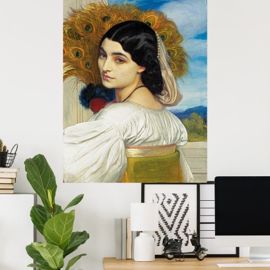 Poster Pavonia - Frederic Leighton (Bureau à domicile)