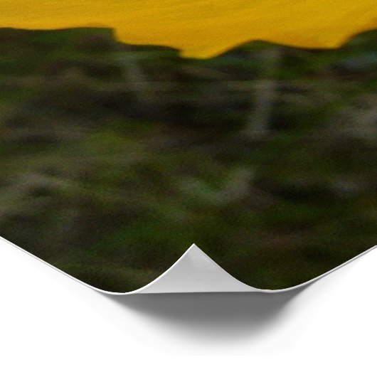 Poster Pavot jaune Fleur sauvage de l'Alaska Floral (Coin)