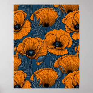 Poster Pavot orange