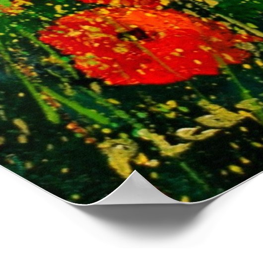 Poster pavot rouge 45 (Coin)
