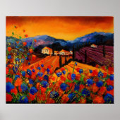 Poster pavot toscan 45 (Devant)