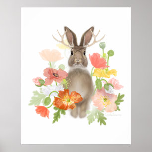 Poster Pavots Jackolope