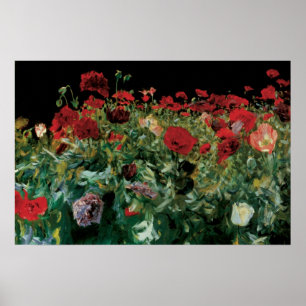 Poster Pavots par John Singer Sargent, Fleurs Vintage