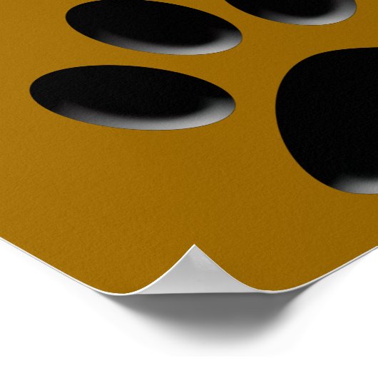 Poster Paw Print (Hoek)