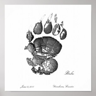 Poster Pawprint Bubu
