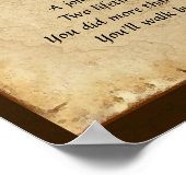 Poster "Pawprints" Poésie commémorative pour anima (Coin)