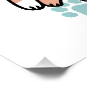 Poster Paws and Play – Adorable Cat Illustration (Coin)