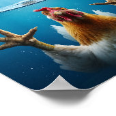 Poster PAWS Chicken Meme – Jaws-Inspired Poultry Humor (Coin)