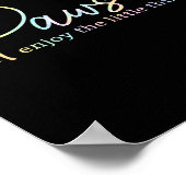 Poster Paws Enjoy The Little Things Tie Dye Motivational (Coin)