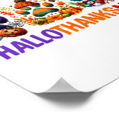 Poster Paws Hallothanksmas Halloween Thanksgiving C (Coin)