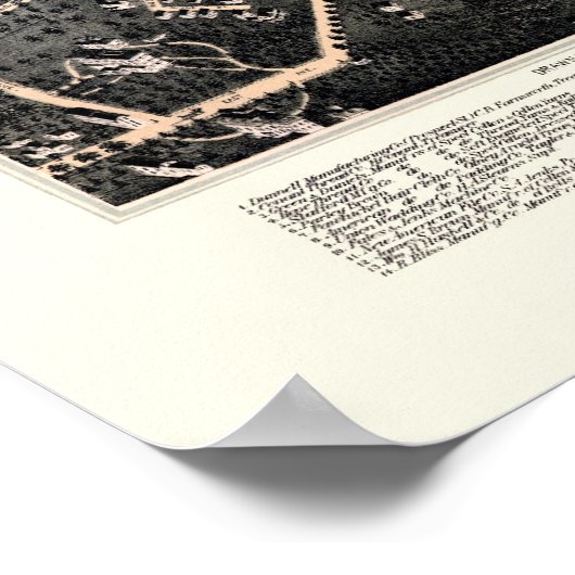 Poster Pawtucket, RI Panoramic Map - 1877 (Coin)