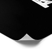 Poster Pawty Animal Funny Party Chat Pun Dark BG (Coin)