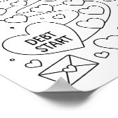 Poster Payement de la dette lunaire Valentine's Heart Tra (Coin)