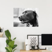 Poster Payer attention (Bureau à domicile)