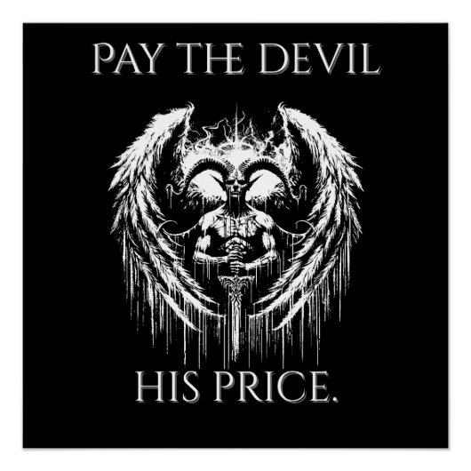 Poster Payer le Diable Son Prix (Devant)