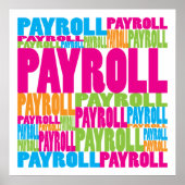 Poster Payroll coloré (Devant)