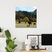 Poster Pays à l'automne... (Bureau à domicile)