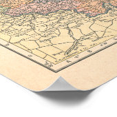 Poster Pays-Bas Belgique Vintage 1923 Carte Imprimer (Coin)