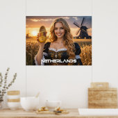 POSTER PAYS-BAS - NÉERLANDAIS (Cuisine)