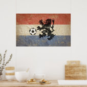 Poster Pays-Bas Soccer (Cuisine)