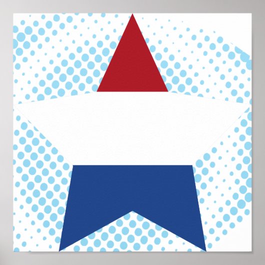 Poster Pays-Bas Star (Devant)