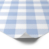 Poster Pays de Blue Gingham (Coin)