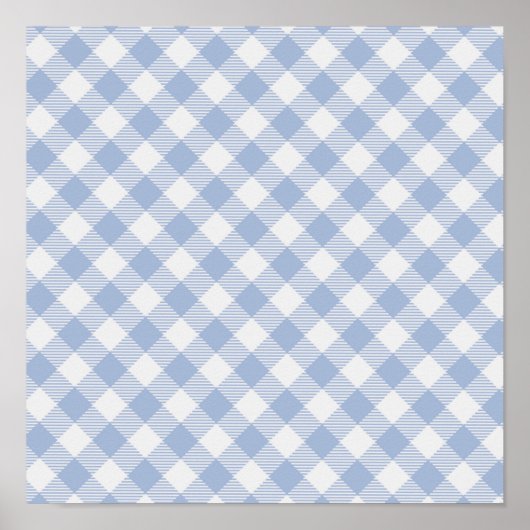 Poster Pays de Blue Gingham (Devant)