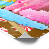 Poster Pays de bonbons Fête Fantaisie Anniversaire Person (Coin)
