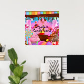 Poster Pays de bonbons Fête Fantaisie Anniversaire Person (Bureau à domicile)