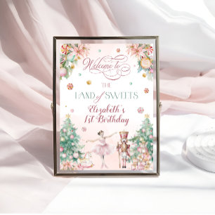 Poster Pays de Casse-Noisette Bienvenue à la fête d'anniv