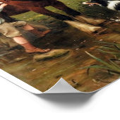 Poster Pays de collie de cheval de famille (Coin)