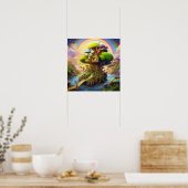 Poster Pays de fantaisie coloré (Cuisine)