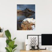 Poster Pays de Galles, neige et lac (Bureau à domicile)