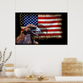 Poster Pays du drapeau et de l'aigle patriotique libres d (Cuisine)