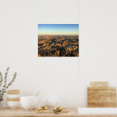 Poster pays du vin de Walla Walla vu d'en haut (Cuisine)