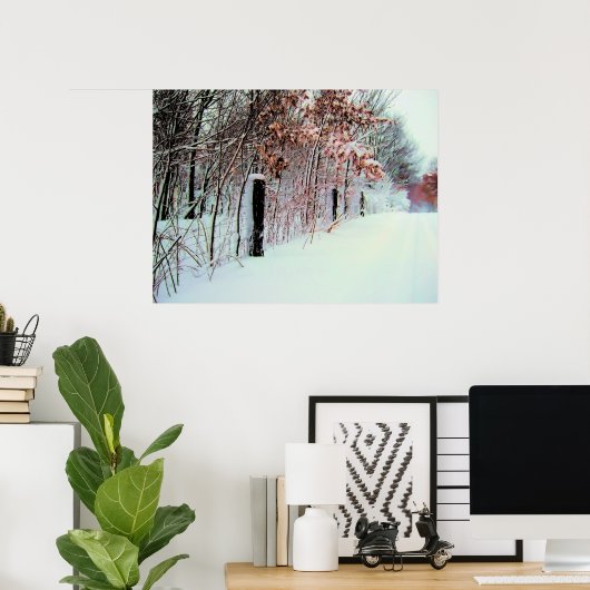 Poster Pays froid (Bureau à domicile)