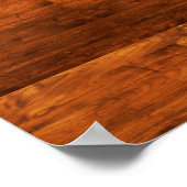 Poster Pays rustique en bois texturé (Coin)