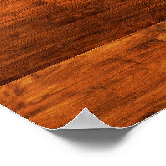 Poster Pays rustique en bois texturé (Coin)