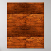 Poster Pays rustique en bois texturé (Devant)