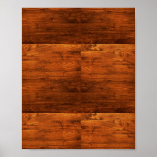 Poster Pays rustique en bois texturé