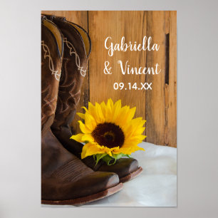 Poster Pays Sunflower Mariage Ouest