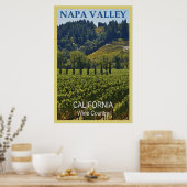 Poster Pays viticole de Napa Valley (Cuisine)