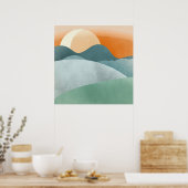 Poster Paysage 3 Dessins Boho Simple Boho Chic Aesthet (Cuisine)