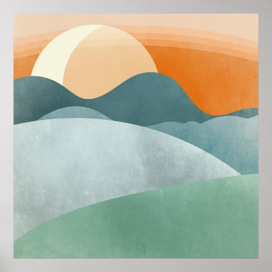 Poster Paysage 3 Dessins Boho Simple Boho Chic Aesthet (Devant)