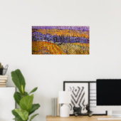Poster Paysage à Auvers en pluie par Vincent van Gogh (Bureau à domicile)