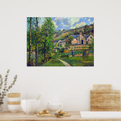Poster Paysage à Pontoise par Camille Pissarro (Cuisine)