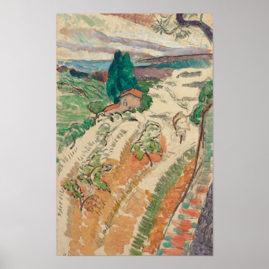 Poster Paysage à St Tropez Matisse (Devant)