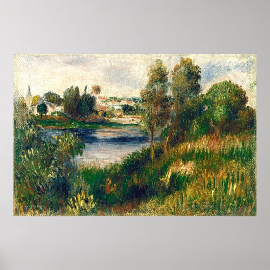 Poster Paysage à Vétheuil - Auguste Renoir Art (Devant)