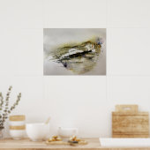 Poster Paysage Abstrait aux couleurs d'automne (Cuisine)
