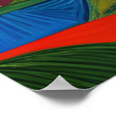 Poster Paysage abstrait coloré (Coin)